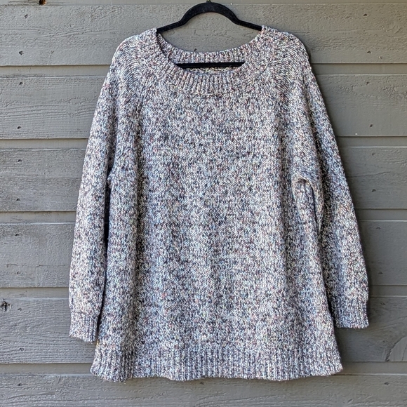 CHAPS Wide Neck Multicolor Chunky Knit Sweater Size 1X - Picture 7 of 7